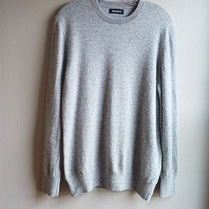 Naadam Mens Cashmere Crewneck sweater  size L in light gray color
